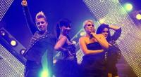 Leo (l-r), Gabriella, Vici und Antonella von der Band Queensberry.