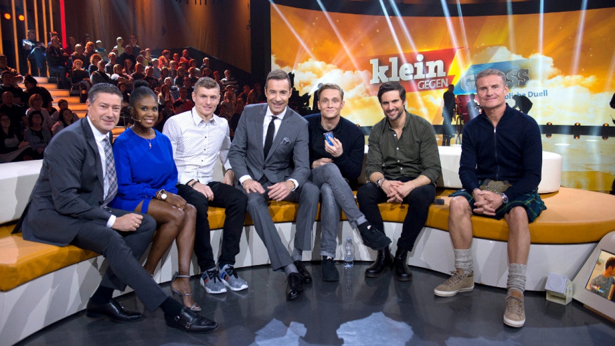 F&uuml;r "Klein gegen Gro&szlig;" hat Moderator Kai Pflaume wieder eine Schar illustrer G&auml;ste eingeladen. (Foto)