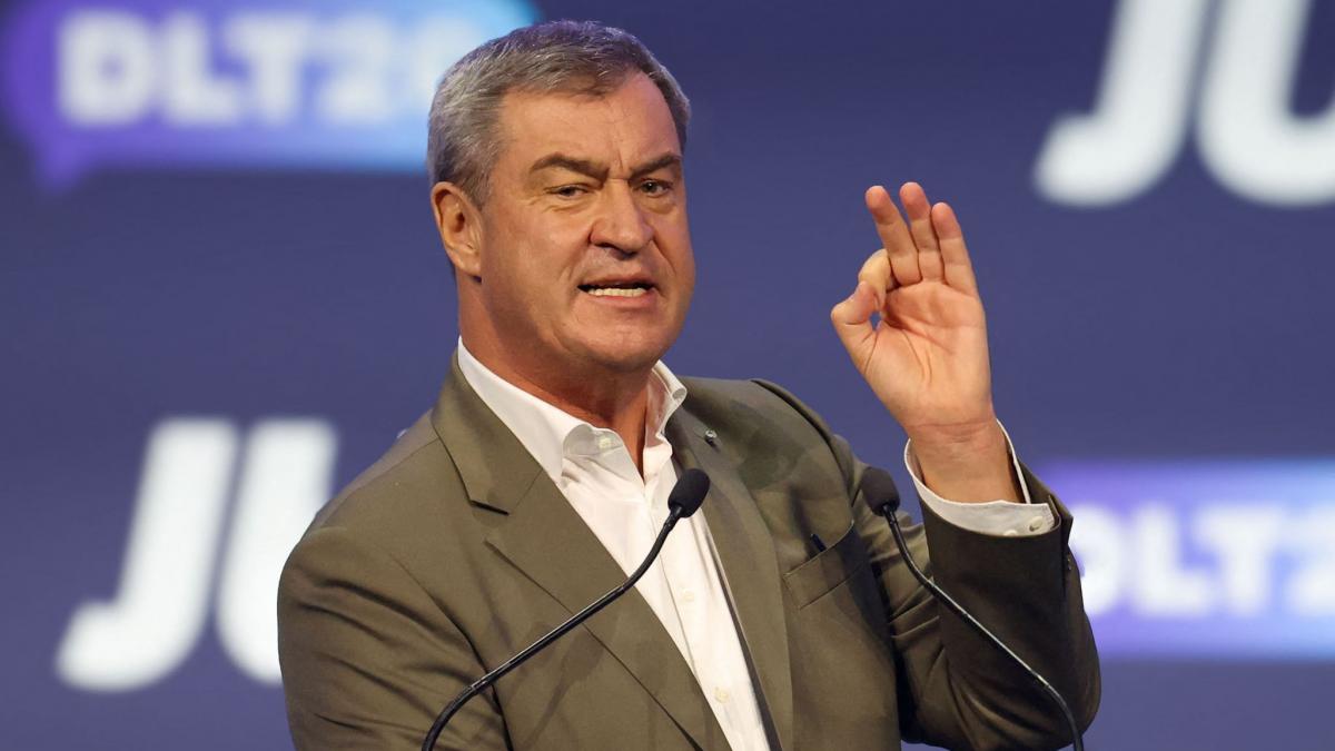 Beim Deutschlandtag der Jungen Union dreht Markus S&ouml;der die Brandmauer-Debatte um. (Foto)