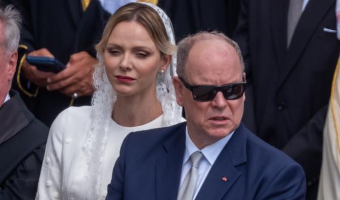 Fürst Albert und Fürstin Charlène