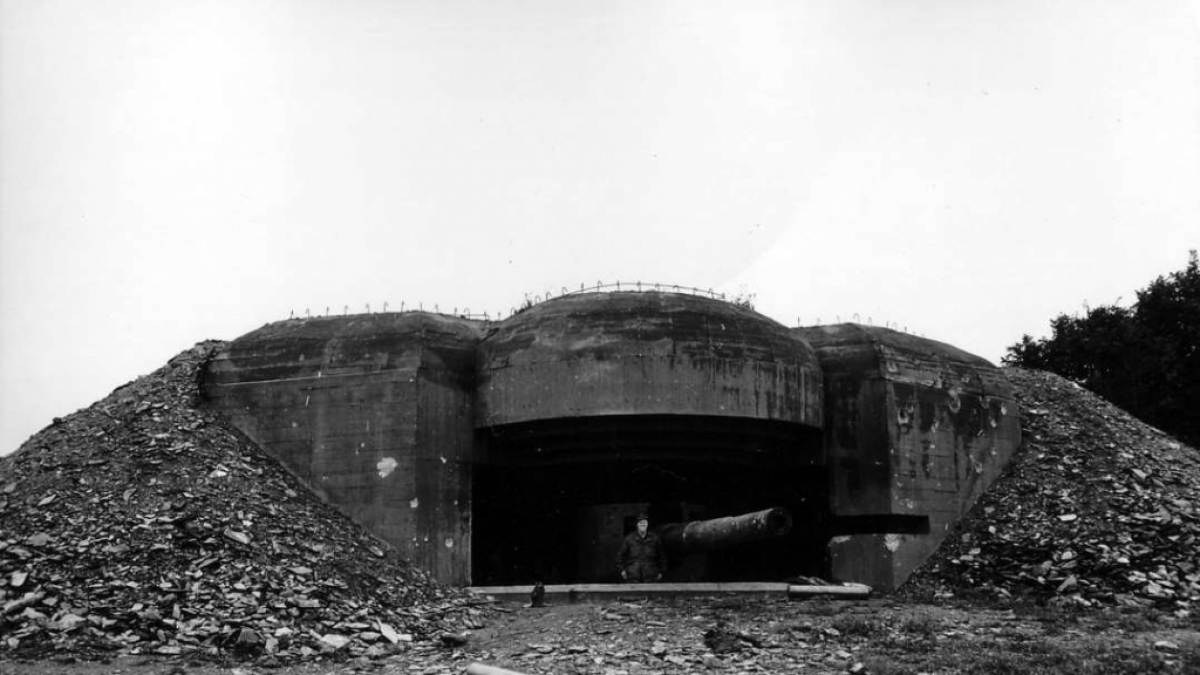 So sah die Batterie York in der Normandie im Jahr 1844 aus. (Foto)