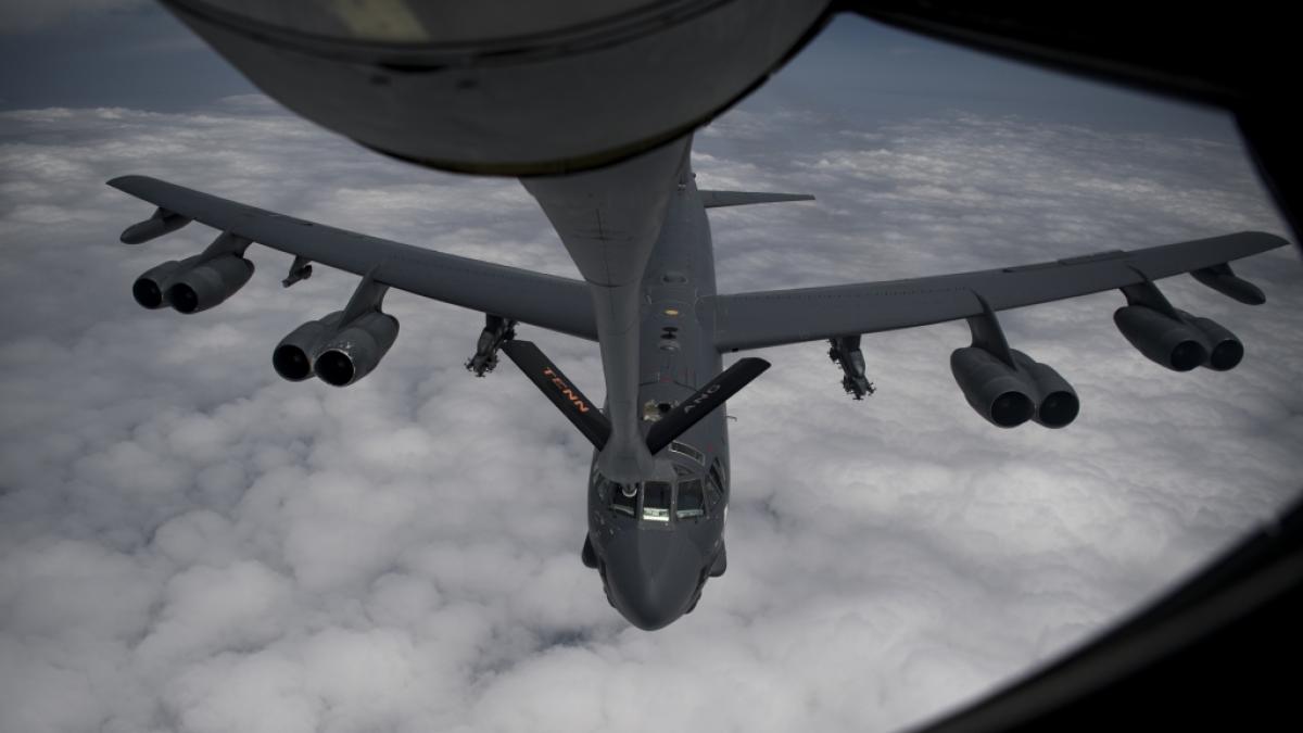 &Uuml;ber der Barentsee kam es zu einer gef&auml;hrlichen Konfrontation zwischen zwei US-Bomber vom Typ B-52H Stratofortress (Foto) und russischen Flugzeugen. (Foto)