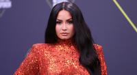 US-Sängerin Demi Lovato verführt ihre Fans mit einer sexy Leder-Corsage.
