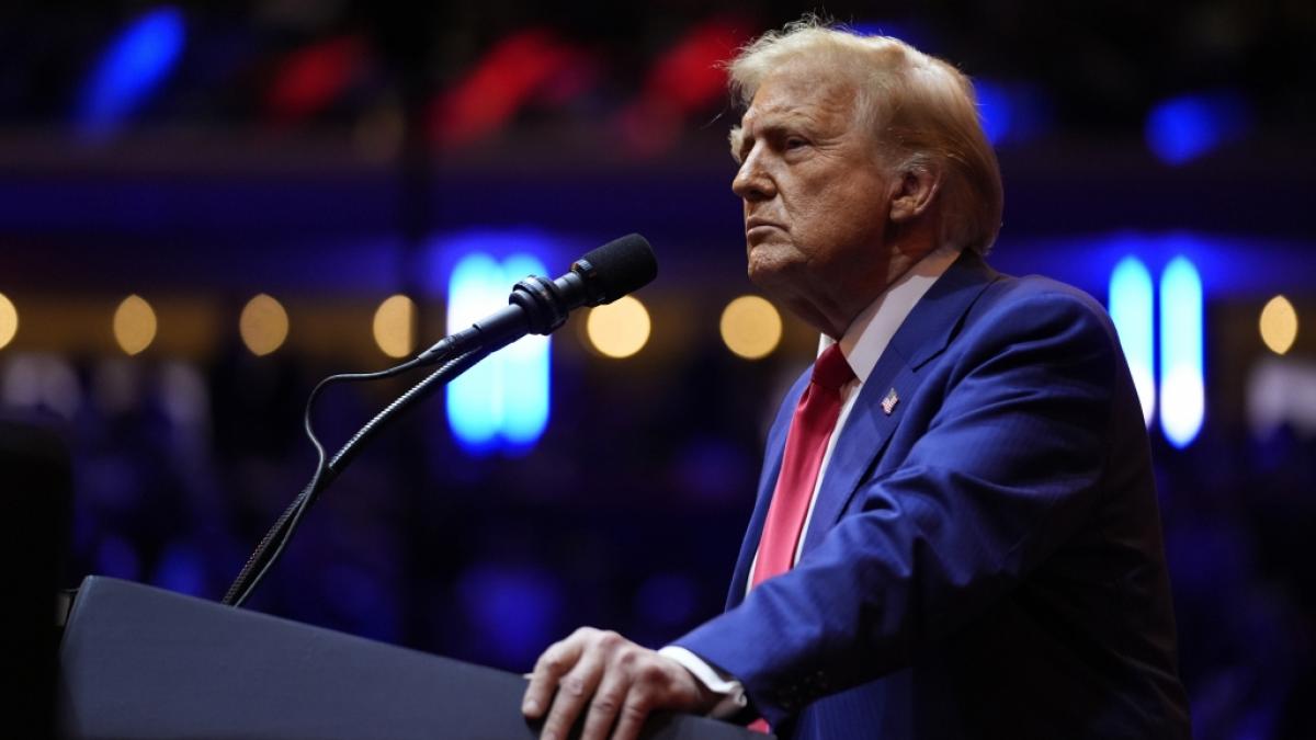 Auf den Ukraine-Krieg angesprochen hat Donald Trump stets gro&szlig;e T&ouml;ne gespuckt - doch welche Position w&uuml;rde der Ex-US-Pr&auml;sident im Falle seiner Wiederwahl beziehen (Foto)