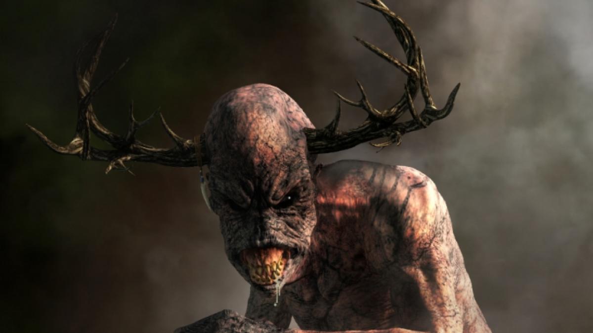 Eine Horrorgestalt, die auf sie zugerannt kam, jagte zwei M&auml;nnern den Schreck ihres Lebens ein. Sie nahmen die Kreatur auf Video auf. (Foto)