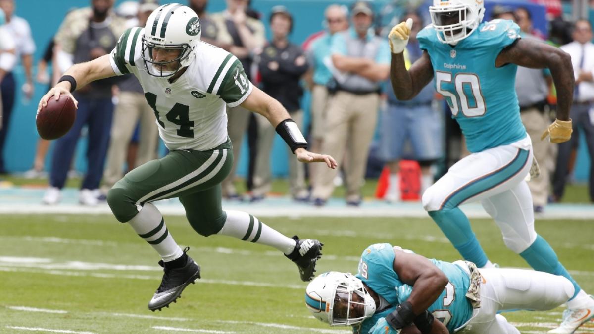 Miami Dolphins halten sich mit 32:26 gegen die New York Jets im Kampf um die Playoffs (Foto)