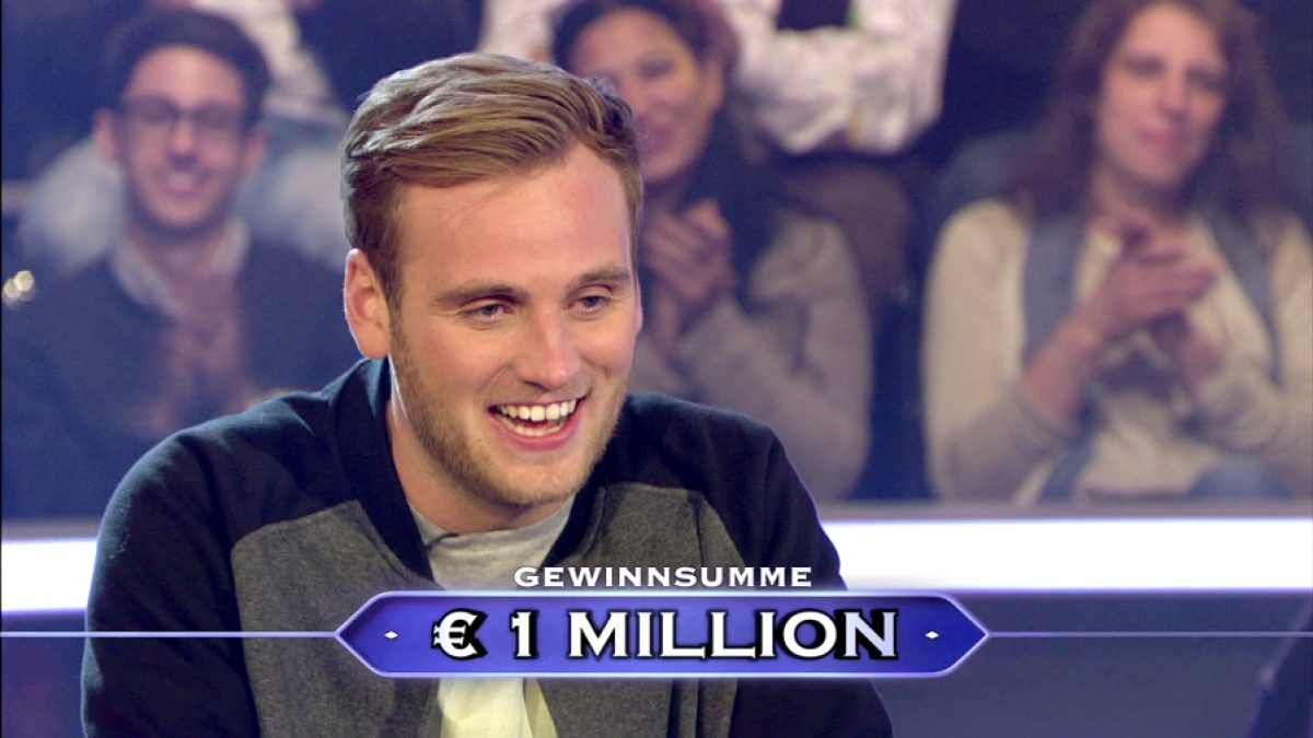Leon Windscheid 2015 bei "Wer wird Million&auml;r?". (Foto)