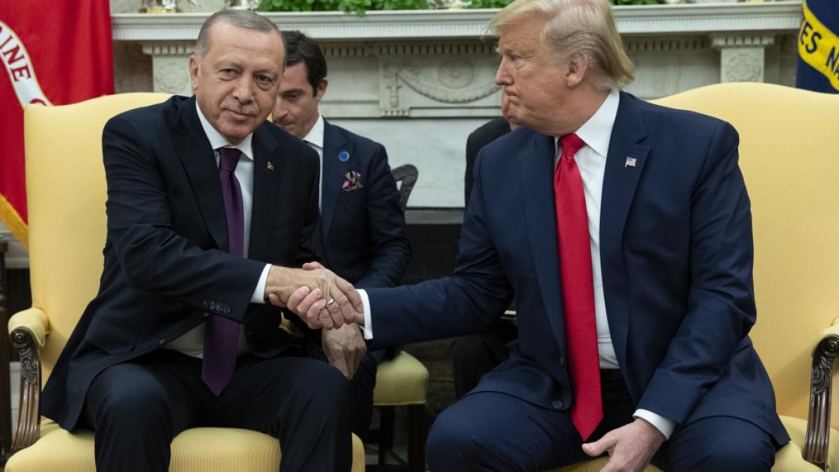 US-Pr&auml;sident Donald Trump will mit seinem t&uuml;rkischen Amtskollegen Recep Tayyip Erdogan zusammenarbeiten, um den Ukraine-Krieg zu beenden. (Foto)