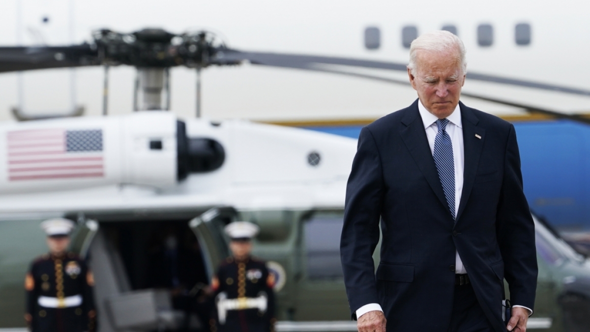Joe Biden traf sich in Madrid vor dem Nato-Gipfel mit K&ouml;nig Felipe von Spanien. (Foto)