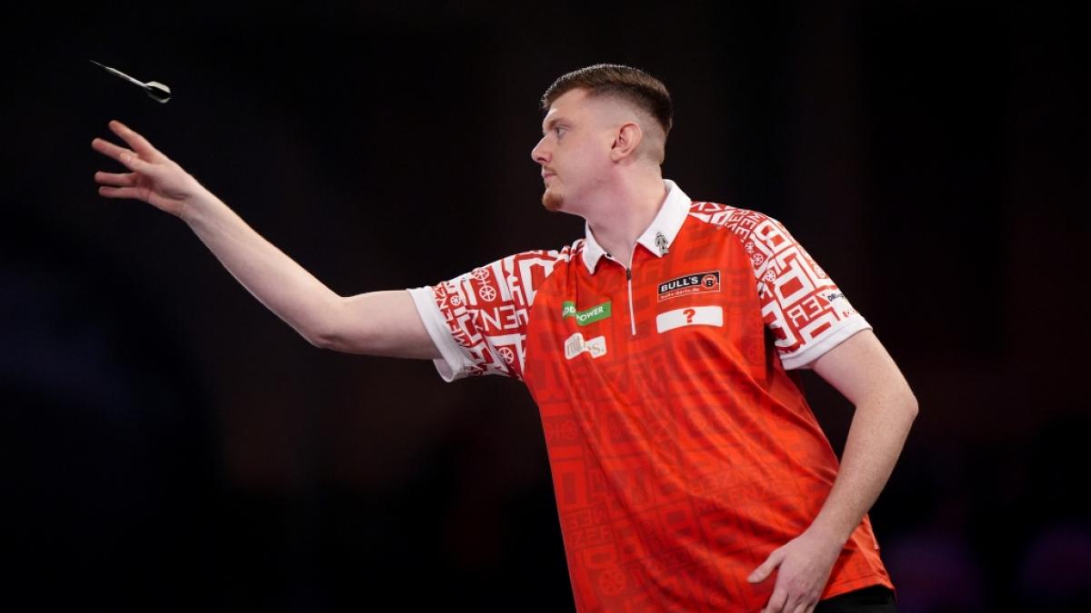 Der deutsche Dartspieler Niko Springer gewann 2025 die Hungarian Darts Trophy. (Foto)
