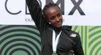 Shewarge Alene im Jahr 2014 beim Mexico City Marathon.