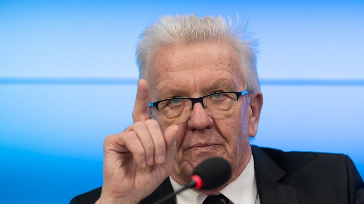 Winfried Kretschmann (B&uuml;ndnis 90/Die Gr&uuml;nen), Ministerpr&auml;sident von Baden-W&uuml;rttemberg, versch&auml;rft die Corona-Ma&szlig;nahmen. (Foto)