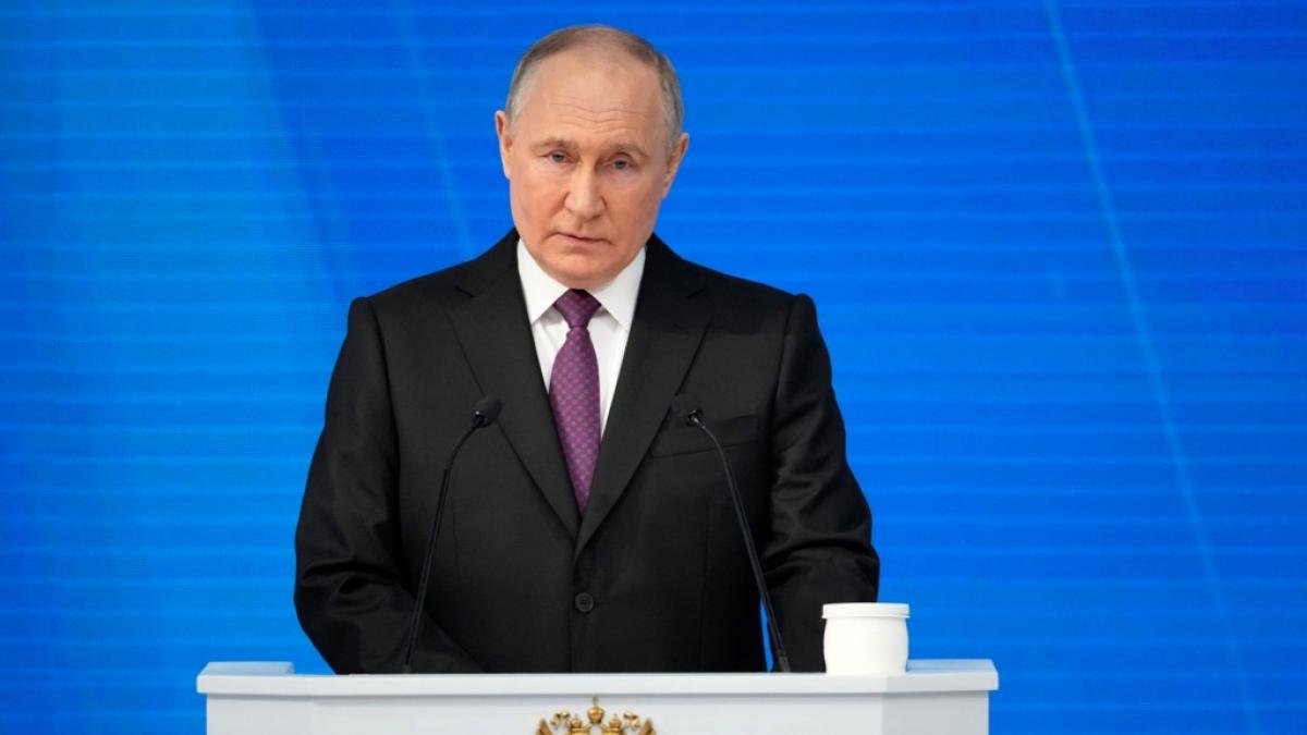 Wladimir Putin soll w&auml;hrend der Beerdigung von Alexej Nawalny Angst vor den Trauernden gehabt haben. (Foto)