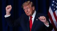 Fast schon so legendär wie seine teils skurrilen Aussagen sind Trumps Tänze auf der Bühne.