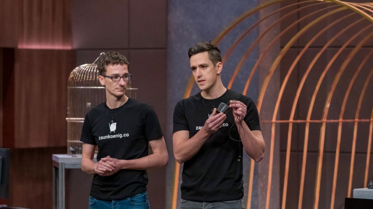 Die Gr&uuml;nder von "Zaunk&ouml;nig M1K" Patrick und Dominik Schmalzried k&auml;mpfen in "Die H&ouml;hle der L&ouml;wen" um ein Investment von 100.000 Euro f&uuml;r 15 Prozent. (Foto)
