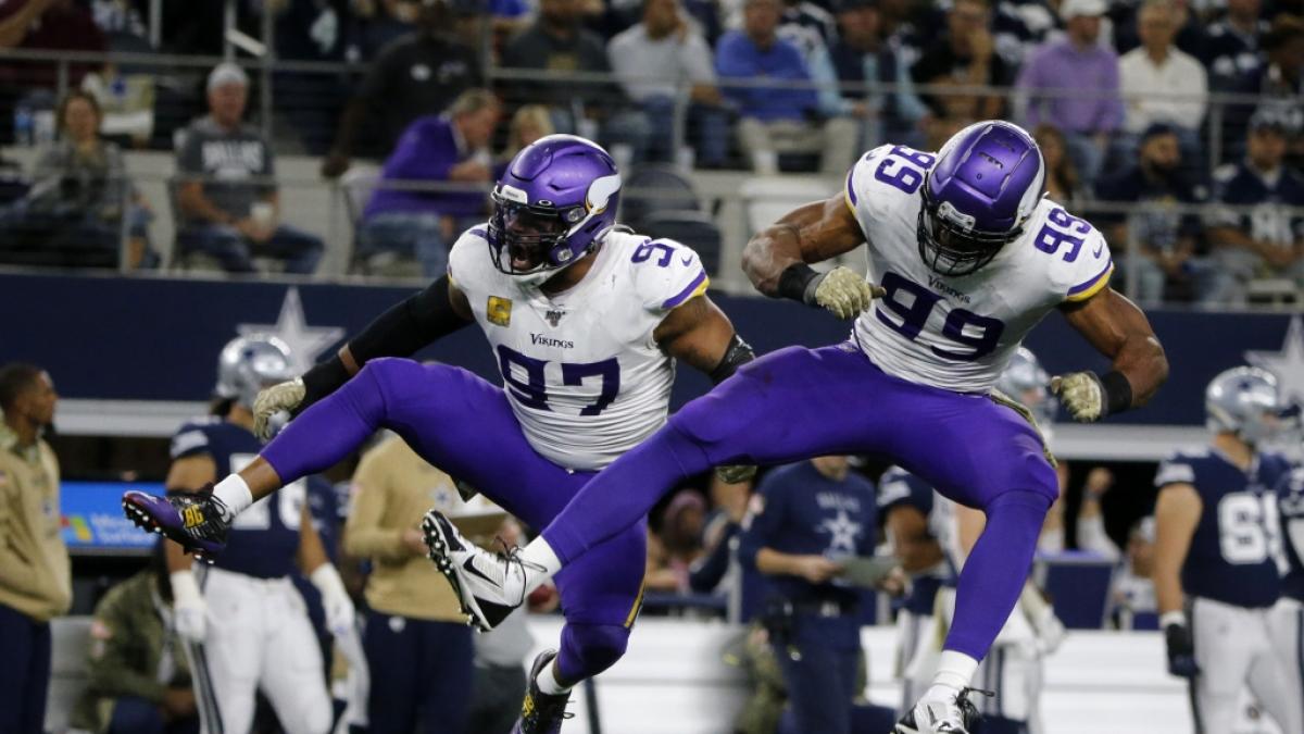 Minnesota Vikings jubeln im Spiel gegen die Dallas Cowboys am 10. Spieltag, am 11.11.2019. (Symbolbild) (Foto)