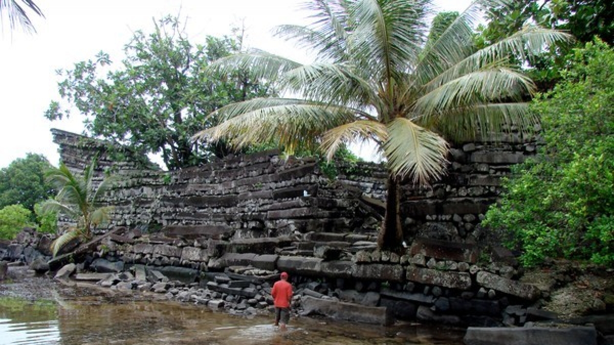 Die Ruinenstadt Nan Madol liegt im Bundesstaat Pohnpei im Osten von Mikronesien. (Foto)