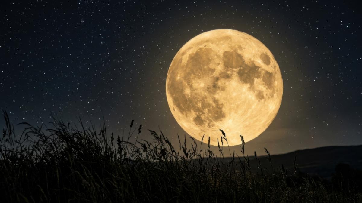 Im Juli leuchtet ein Donnermond am Himmel. (Foto)