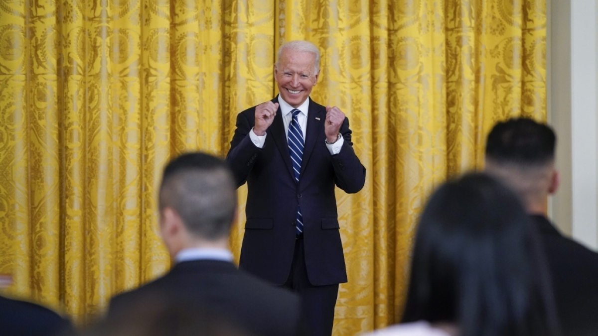 Joe Biden blamierte sich mit einer Rede im Wei&szlig;en Haus. (Foto)