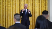 Joe Biden blamierte sich mit einer Rede im Weißen Haus.