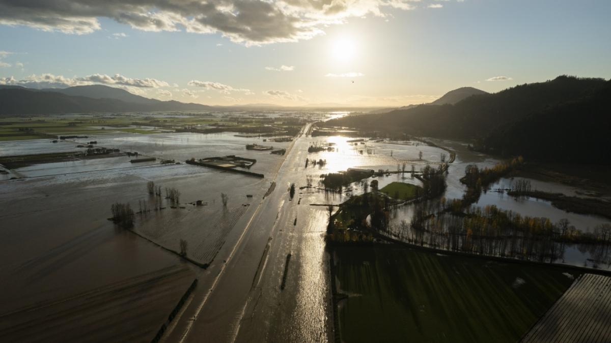 Sintflutartige Regenf&auml;lle &uuml;berschwemmten British Columbia. (Foto)