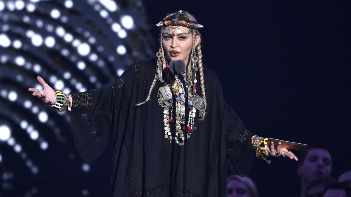 Madonna pr&auml;sentierte in New York ihren neuen Look. Dann kam die Polizei. (Foto)