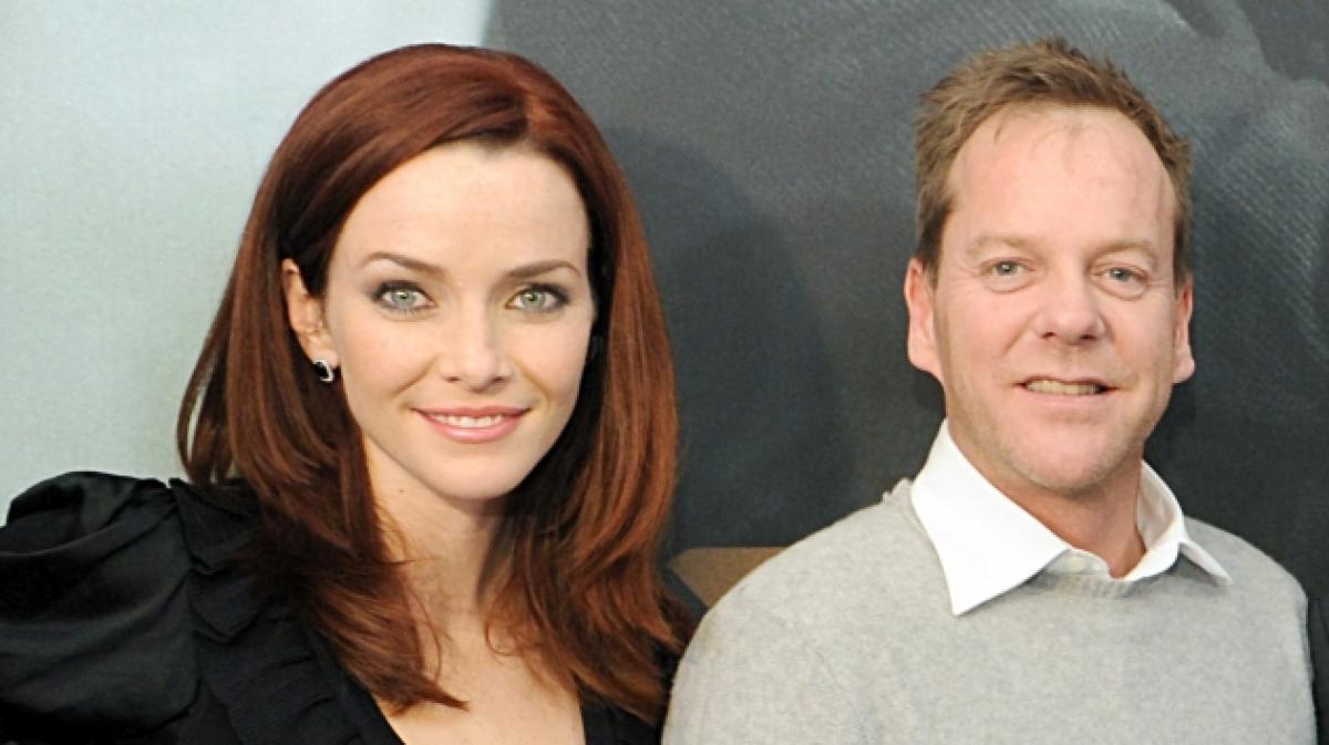 Schauspielerin Annie Wersching, hier mit ihrem Kollegen Kiefer Sutherland auf einem 2009 aufgenommenen Foto, ist mit nur 45 Jahren gestorben. (Foto)