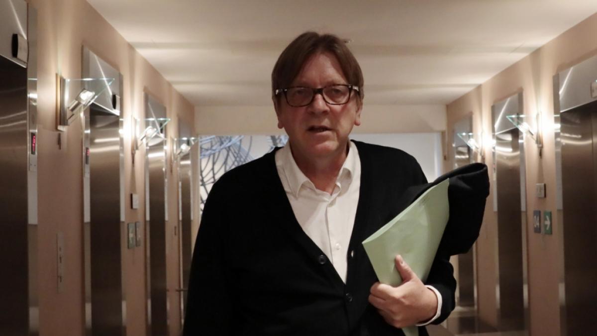 Der belgische EU-Politiker Guy Verhofstadt pl&auml;diert zum Schutz vor Russland f&uuml;r eine neue Europ&auml;ische Verteidigungsunion. (Foto)