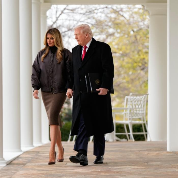 Melania Trump in Bedrängnis, während US-Präsident Trennung vollzieht