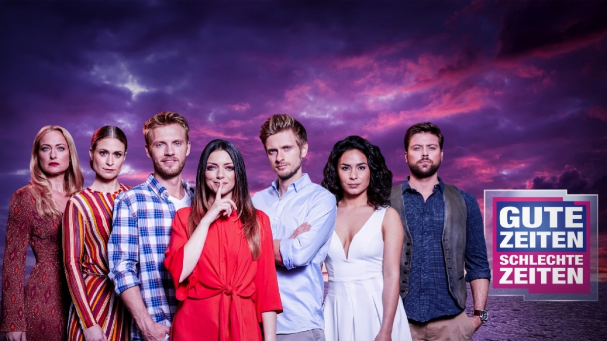 2018 bei GZSZ mit dabei: (v.l.) Eva Mona Rodekirchen, Lea Marlen Woitack, Niklas Osterloh, Anne Menden, Jörn Schlönvoigt, Gamze Senol und Felix von Jascheroff. (Foto)