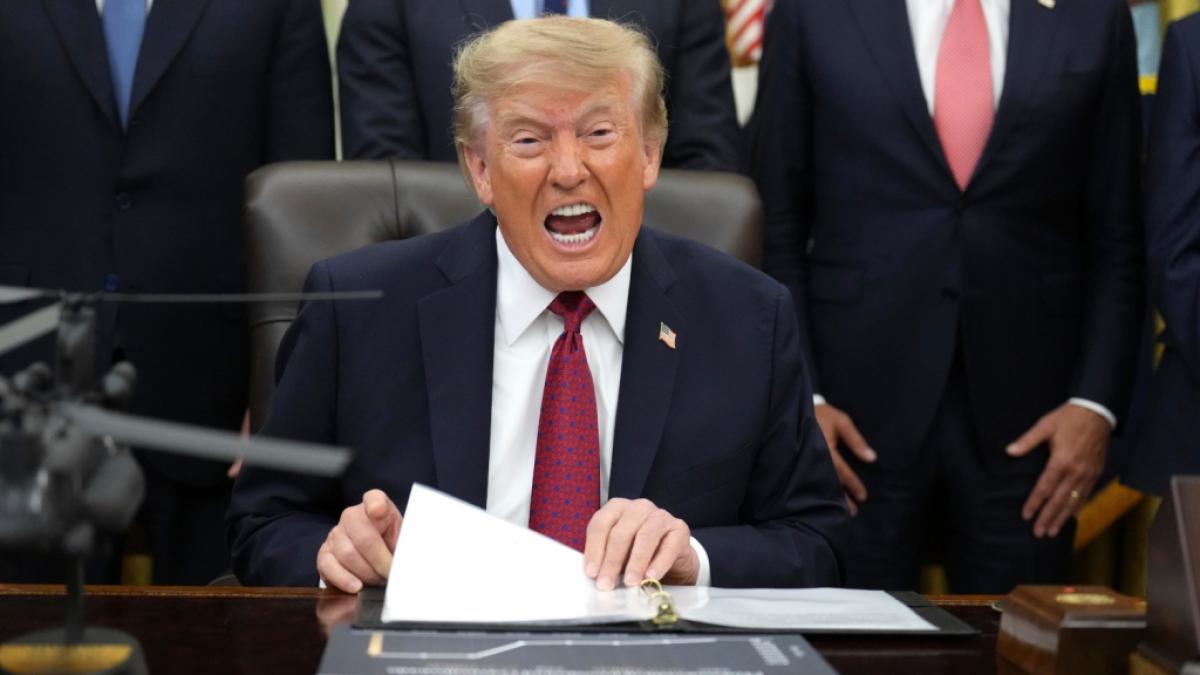 US-Pr&auml;sident Donald Trump (80) &auml;u&szlig;erte sich bisher unkonkret &uuml;ber einen m&ouml;glichen Einsatz der Nationalgaarde an der Wahlurne. (Foto)