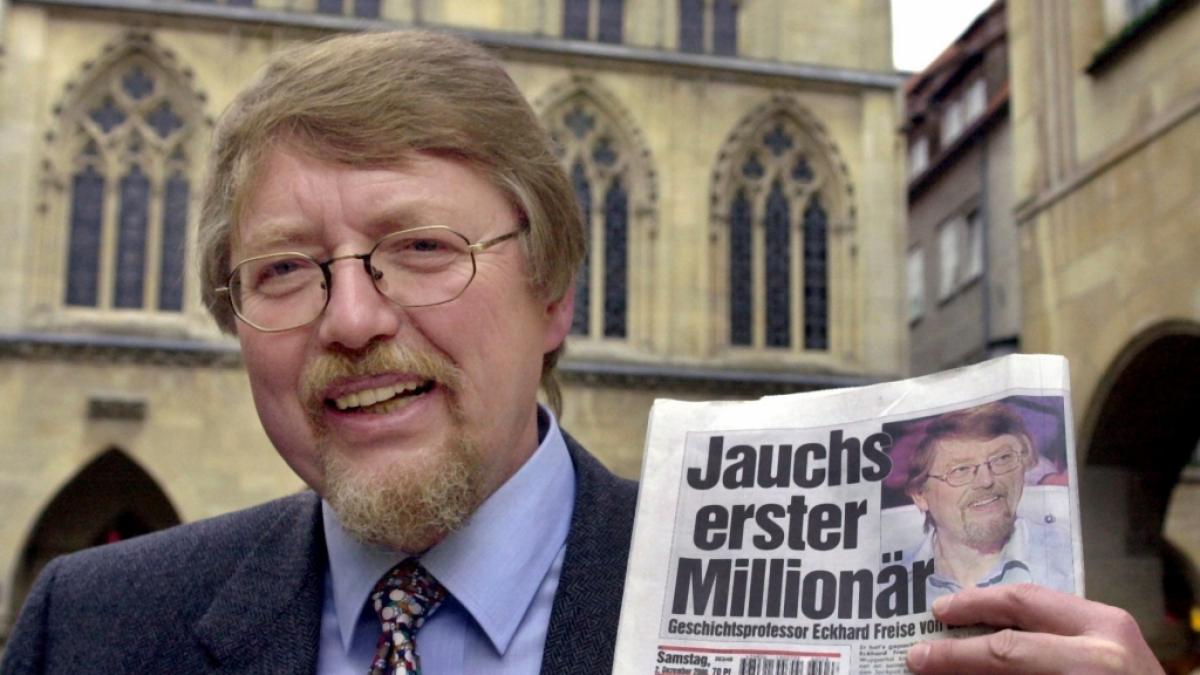 Eckhard Freise war der erste Millionengewinner bei "Wer wird Million&auml;r". (Foto)