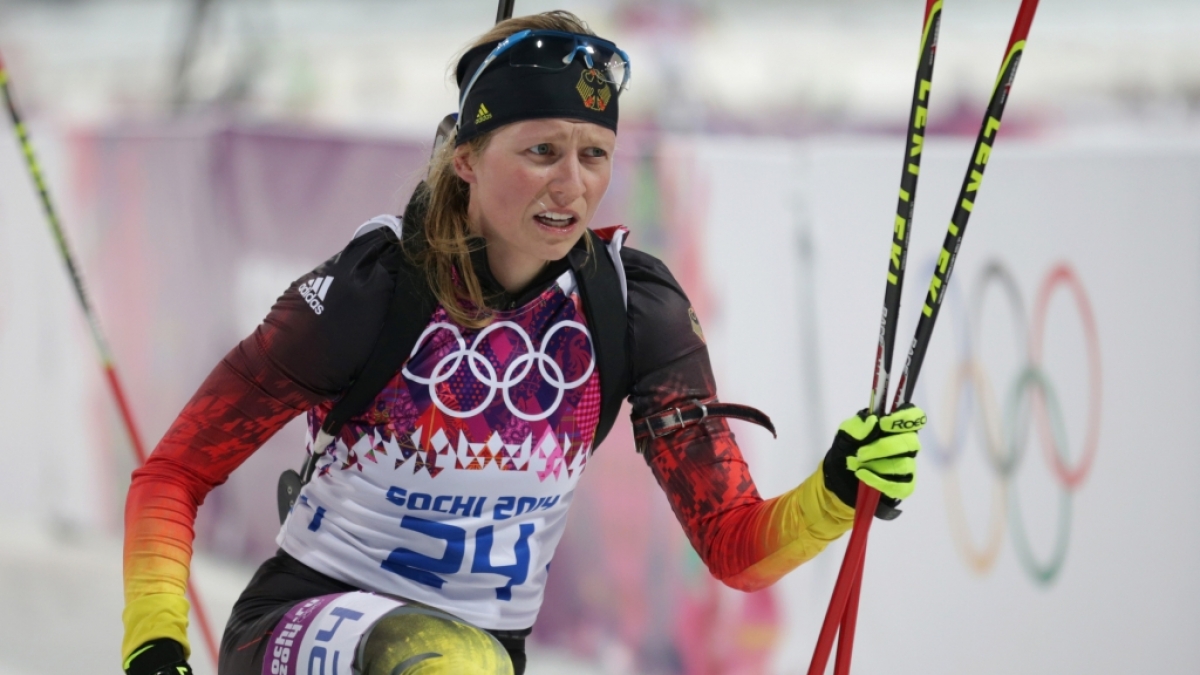 Franziska Hildebrand geh&ouml;rt zur Mixed-Staffel der deutschen Biathleten. (Foto)