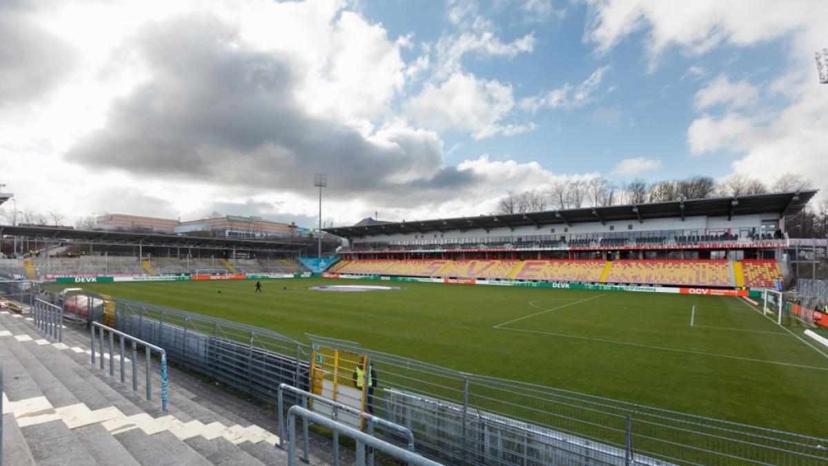 Die Arena an der Kaiserlinde ist bereit f&uuml;r ein erfolgreiches Spiel der SV Elversberg. (Foto)