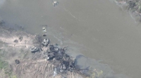 In der ostukrainischen Region Luhansk haben ukrainische Truppen nach eigenen Angaben zwei Pontonbrücken des russischen Militärs über dem Fluss Siwerskyj Donez zerstört.