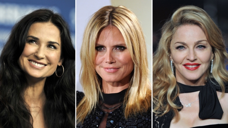 Nach Demi Moore (links) ist auch Heidi Klum (Mitte) auf den Geschmack von Vito Schnabel gekommen. Madonna kennt sich mit jüngerem Gemüse ebenfalls aus.