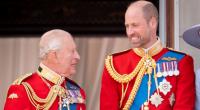 König Charles mit seinem Sohn Prinz William.