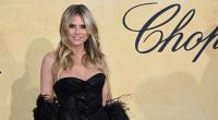 Heidi Klum rekelte sich ungeniert vor der Kamera.