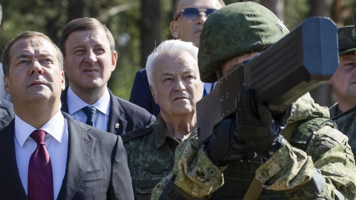 Dmitri Medwedew w&uuml;tete im Netz wegen der neuen Sanktionen gegen Russland. (Foto)