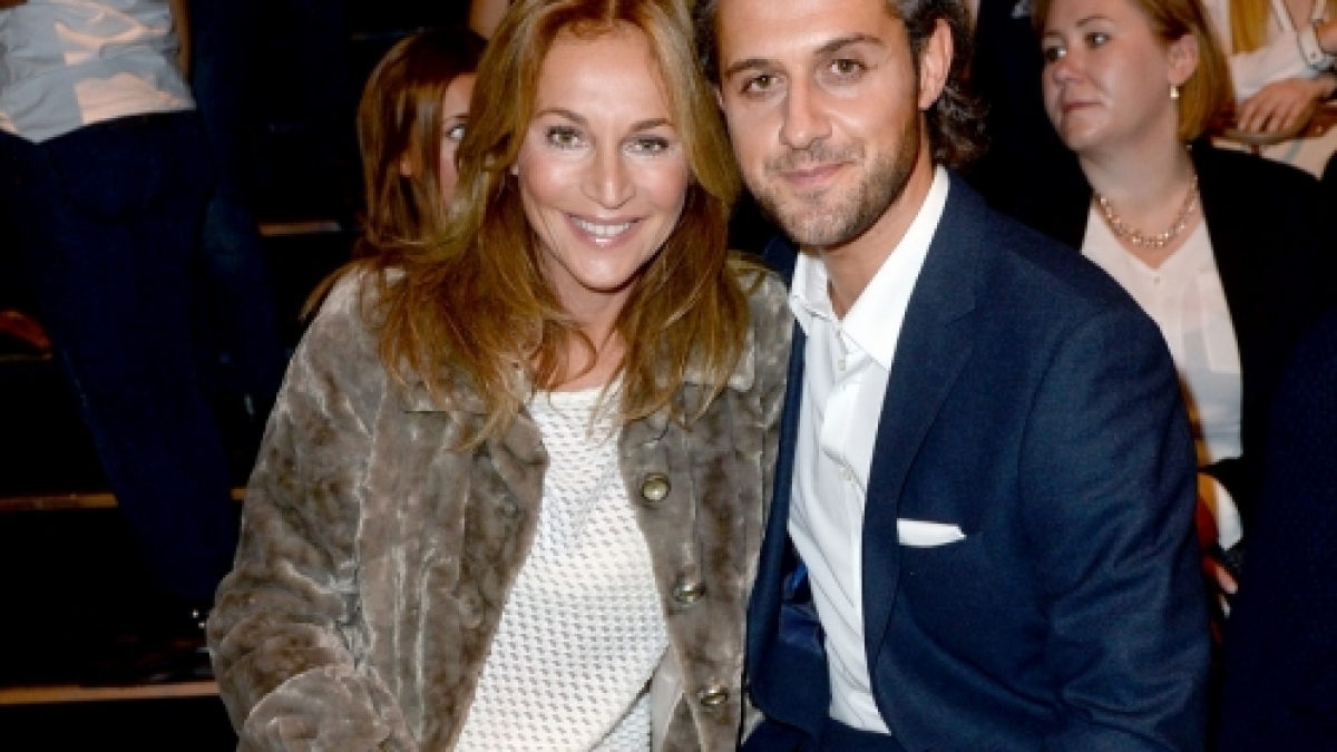 Caroline Beil und ihr Freund Philipp Sattler am 20.01.2015 bei der Mercedes-Benz Fashion Week in Berlin. (Foto)