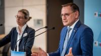 Alice Weidel und Tino Chrupalla von der AfD. Verfassungsexperten fordert ein Gesetz gegen die Alternative für Deutschland.