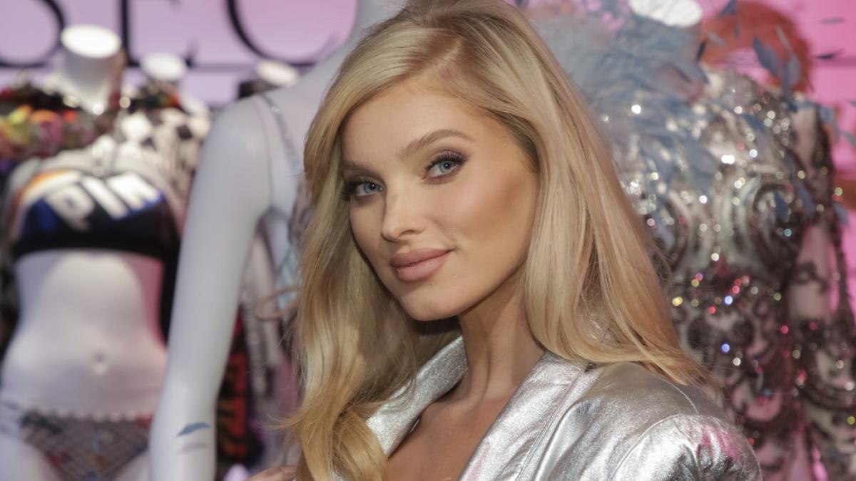 Elsa Hosk pr&auml;sentierte sich in einem eleganten, tief ausgeschnittenen Abendkleid. (Foto)