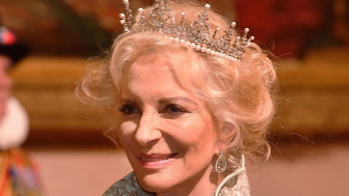 Prinzessin Michael von Kent w&auml;hrend eines Staatsbanketts. (Foto)