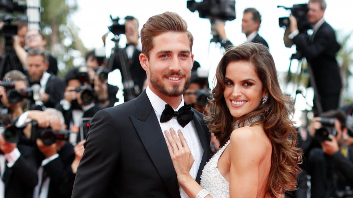 Model Izabel Goulart und Kicker Kevin Trapp. Nicht nur Nationalspieler Kevin Trapp geht mit einer bildsch&ouml;nen Spielerfrau in die EM 2021.&nbsp; (Foto)