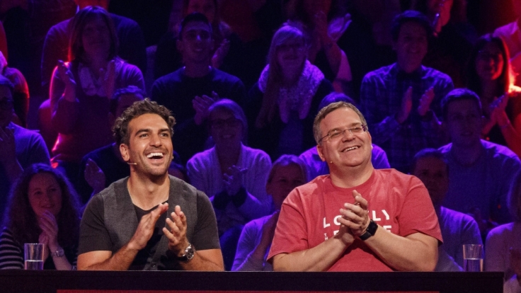 Elyas M'Barek und Elton.
