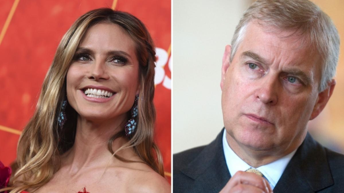Ein Foto zeigt Heidi Klum und Prinz Andrew auf ihrer Halloween-Party im Jahr 2000. (Foto)