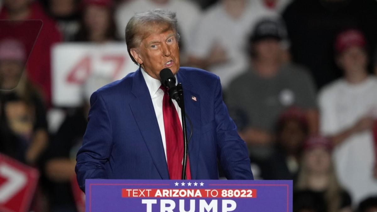 Donald Trump bezeichnete bei einer Kundgebung in Arizona die USA als einen "M&uuml;lleimer". (Foto)