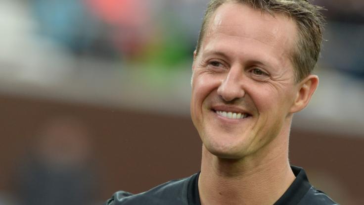 Michael Schumacher besuchte die Fußball-Nationalmannschaft 2006.