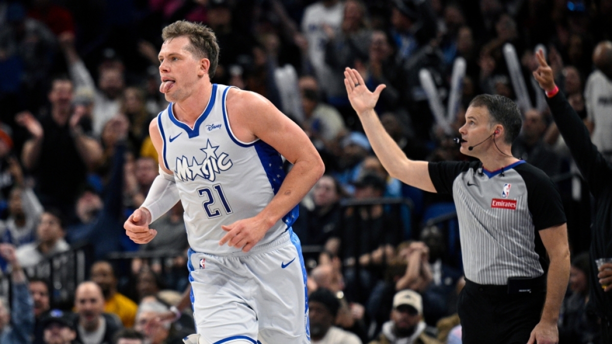 Moritz Wagner von den Orlando Magic streckt die Zunge raus, am 07.02.2026. (Symbolbild) (Foto)