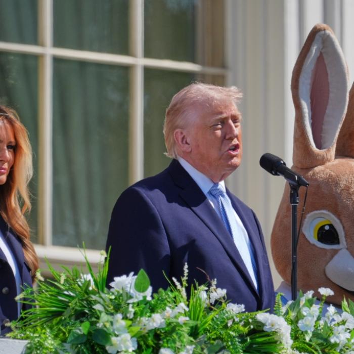 Erschreckende Szenen an Ostern - Trump schockt mit Auftritt vor Kindern